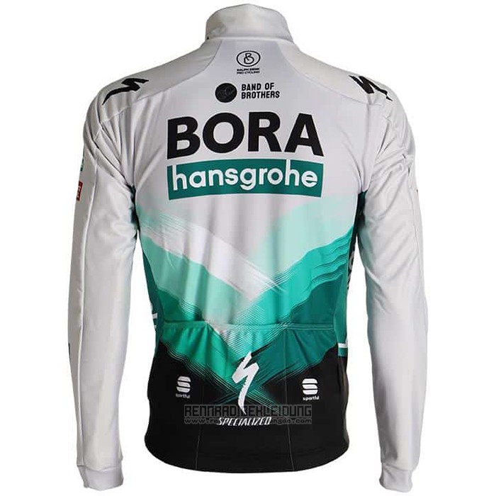 2021 Fahrradbekleidung Bora-Hansgrone Wei Trikot Langarm und Tragerhose